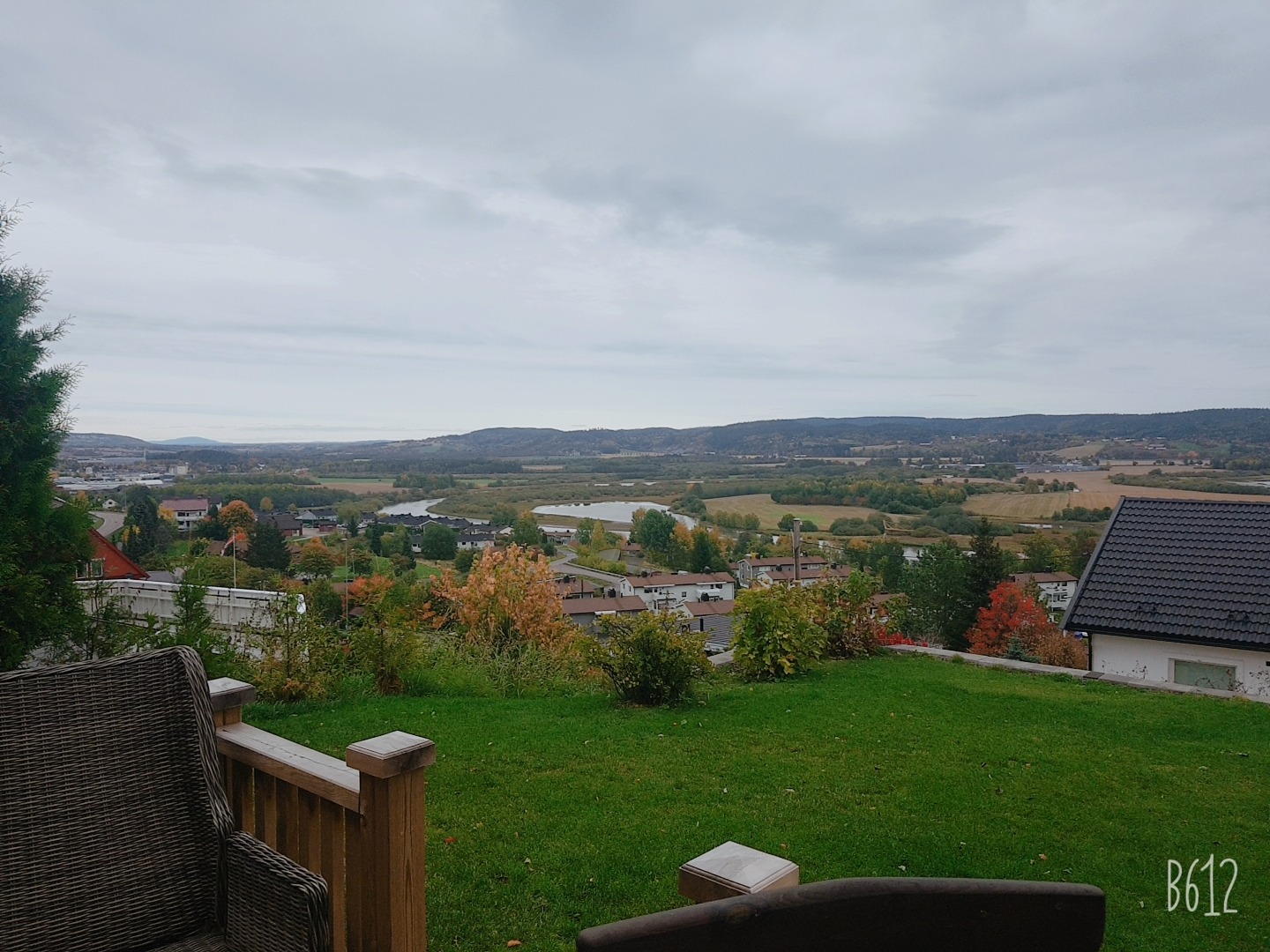 Utsikt fra terrassen 